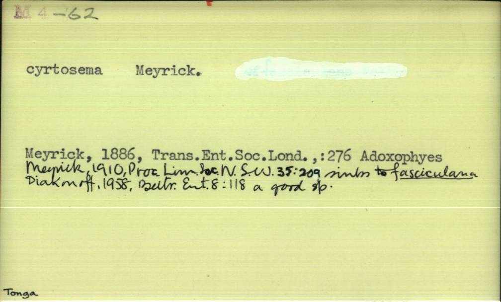 front of card